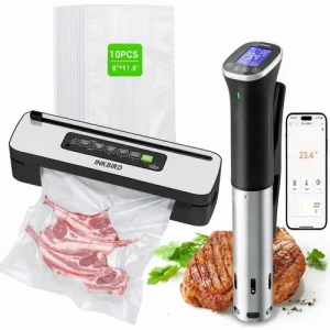 INKBIRD Sous Vide Cooker Vacuum Sealer Combo Set Precision Immersion Circulator